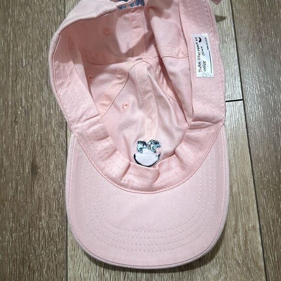 SMILE by Chloe Caillet Womens Light Pink Embroidered Baseball‎ Cap Adjustable - Picture 5 of 6